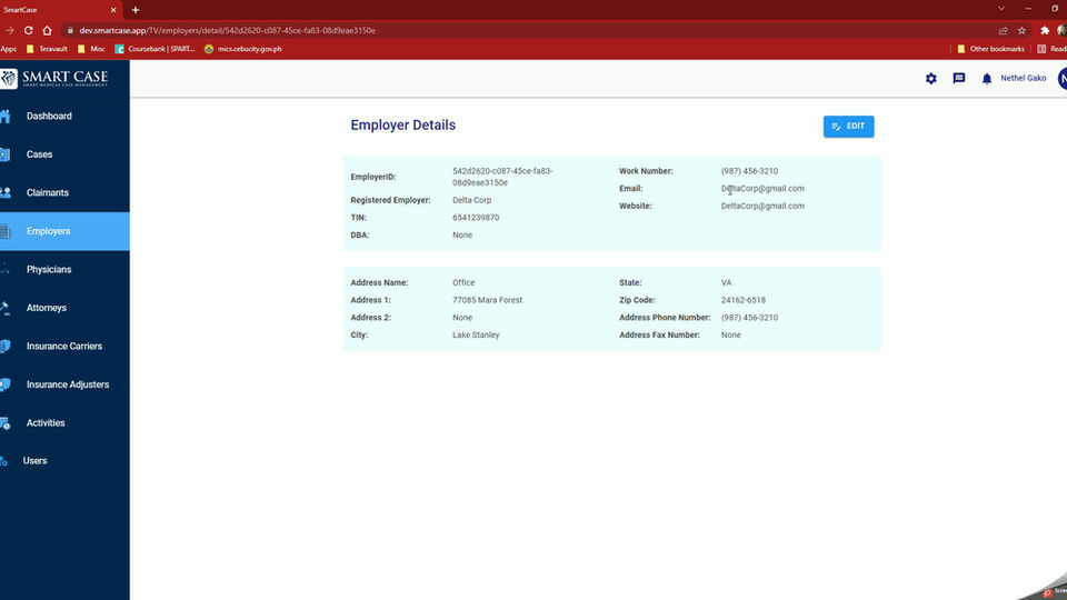 Add Edit Employers - SmartCase.app